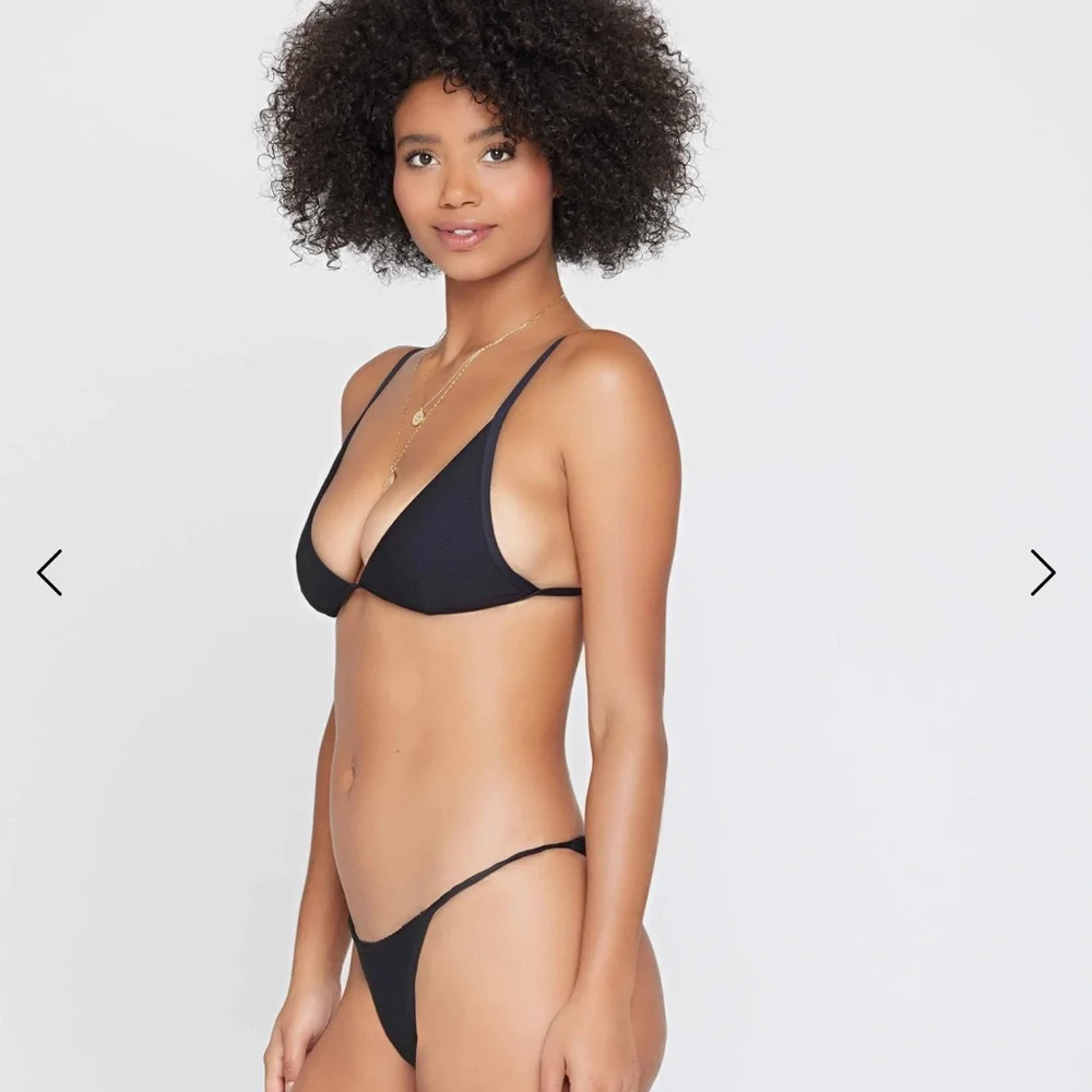L*Space Black Triangle Bikini Timeless Swimwear